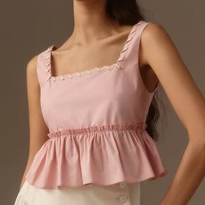 En Elly Babydoll Stitch-Trim Tank